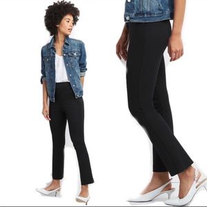 GAP | Black Crop Flare with Side Zip and 5% Spandex